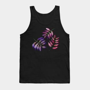 Pink and Purple Leaves Tank Top